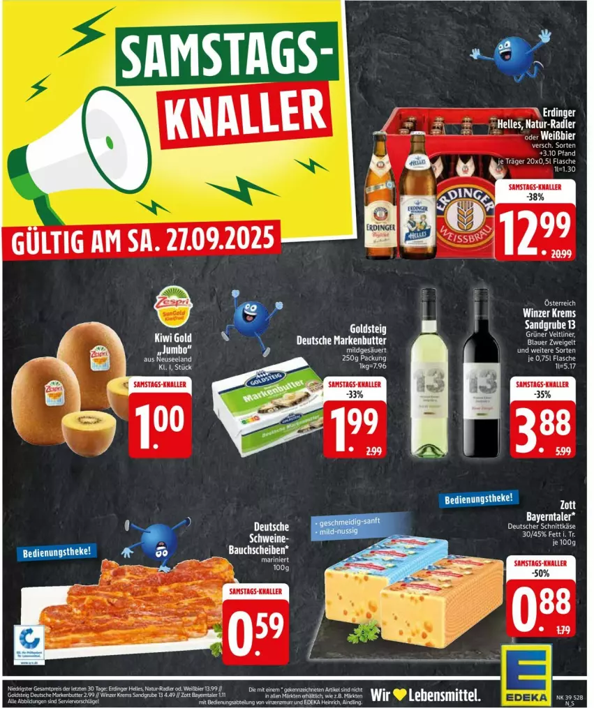 Aktueller Prospekt Edeka - Prospekte - von 22.09 bis 27.09.2025 - strona 30 - produkty: Bau, bauchscheiben, bett, bier, deka, eis, Elan, elle, erdinger, flasche, lebensmittel, LG, natur, radler, reis, tee, Ti, ZTE