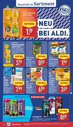 Gazetka promocyjna Aldi Nord - Von Montag - Gazetka - ważna od 20.09 do 20.09.2025 - strona 10 - produkty: aldi, apfel, apfelsaft, Apfelschorle, auer, aus der tiefkühlung, brustfilet, burger, chicken nuggets, drink, eis, filet, flakes, flasche, frucht, getränk, gin, grüne oliven, nuggets, olive, oliven, reis, saft, schorle, Ti, tiefpreis, tisch, ZTE, zucker