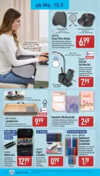 Gazetka promocyjna Aldi Nord - Von Montag - Gazetka - ważna od 20.09 do 20.09.2025 - strona 14 - produkty: buch, dell, dimmer, elle, expertiz, gin, Handy, Holz, kissen, Kugel, Laptop, Leuchte, leuchten, Maus, Mode, office, Pinsel, Ria, ring, Roller, Rückenkissen, sitzkissen, smartphone, smartphones, stifte, Ti, tisch, tischleuchte, usb, ZTE