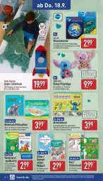 Gazetka promocyjna Aldi Nord - Von Montag - Gazetka - ważna od 20.09 do 20.09.2025 - strona 24 - produkty: buch, buntstifte, dell, disney, elle, ente, gin, Kinder, kissen, Klappbox, Kuschelweich, mac, Malbuch, Mode, Plüsch, Ria, sac, schlafsack, sim, simba, Stickerbuch, stifte, Ti, ZTE