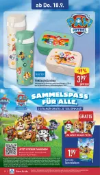 Gazetka promocyjna Aldi Nord - Von Montag - Gazetka - ważna od 20.09 do 20.09.2025 - strona 26 - produkty: aldi, buch, deo, eis, flasche, gutschein, Liege, lunchbox, Paw Patrol, reis, rel, spülmaschinen, telefon, Ti, trinkflasche, Tüte