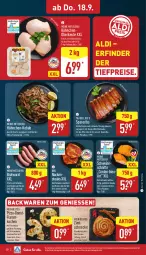 Gazetka promocyjna Aldi Nord - Von Montag - Gazetka - ważna od 20.09 do 20.09.2025 - strona 28 - produkty: aldi, auer, backwaren, bio, braten, bratwurst, Donut, eis, flammkuchen, frischkäse, geback, gewürz, gouda, grill, Käse, kotelett, küche, Küchen, kuchen, lamm, marinade, mit gouda, mit röstzwiebeln, Nackensteak, nackensteaks, Ofen, pizza, Pizzateig, Plunder, reis, röstzwiebeln, Sauerrahm, schwein, schweine, spareribs, Speck, steak, steaks, Ti, tiefpreis, wein, weine, würfel, wurst, zucker, zwiebel, zwiebeln