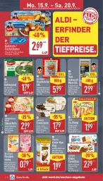 Gazetka promocyjna Aldi Nord - Von Montag - Gazetka - ważna od 20.09 do 20.09.2025 - strona 6 - produkty: aldi, alkohol, angebot, angebote, aus der tiefkühlung, backfisch, braten, bratwurst, coppenrath, creme, cremissimo, Dr. Oetker, eier, eis, ferrero, fisch, fischstäbchen, Geflügel, grill, haselnuss, iglo, Kinder, Kinder Maxi, kinder maxi king, kracher, langnese, langnese cremissimo, milch, nuss, reis, ring, sahne, schwein, sim, Spezi, spinat, Ti, tiefpreis, wein, wurst