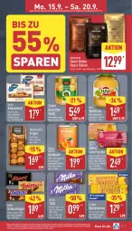 Gazetka promocyjna Aldi Nord - Von Montag - Gazetka - ważna od 20.09 do 20.09.2025 - strona 7 - produkty: angebot, angebote, apfel, apfelmus, aprikose, aprikosen, Blüte, blütenhonig, bohne, brot, butter, butterkeks, eier, elle, Feigen, frucht, früchte, gin, honig, keks, kekse, Kinder, knäckebrot, leibniz, LG, mars, milka, riegel, ring, schoko, schokoriegel, sim, Ti, wasa, ZTE, zucker