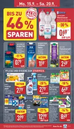Gazetka promocyjna Aldi Nord - Von Montag - Gazetka - ważna od 20.09 do 20.09.2025 - strona 9 - produkty: Air Wick, Alwa, angebot, angebote, ariel, ariel waschmittel, beutel, Cap, Duftspray, eier, eis, elle, Finish, flasche, flieder, gerolsteine, gerolsteiner, gin, grüner tee, holunder, HP, kakao, Kalkreiniger, Kinder, klarspüler, milch, mineralwasser, papier, Pods, reiniger, reis, ring, saft, spülmaschinen, steiner, tee, teller, Ti, waschmittel, Waschpulver, wasser, weihenstephan, WICK, ZTE