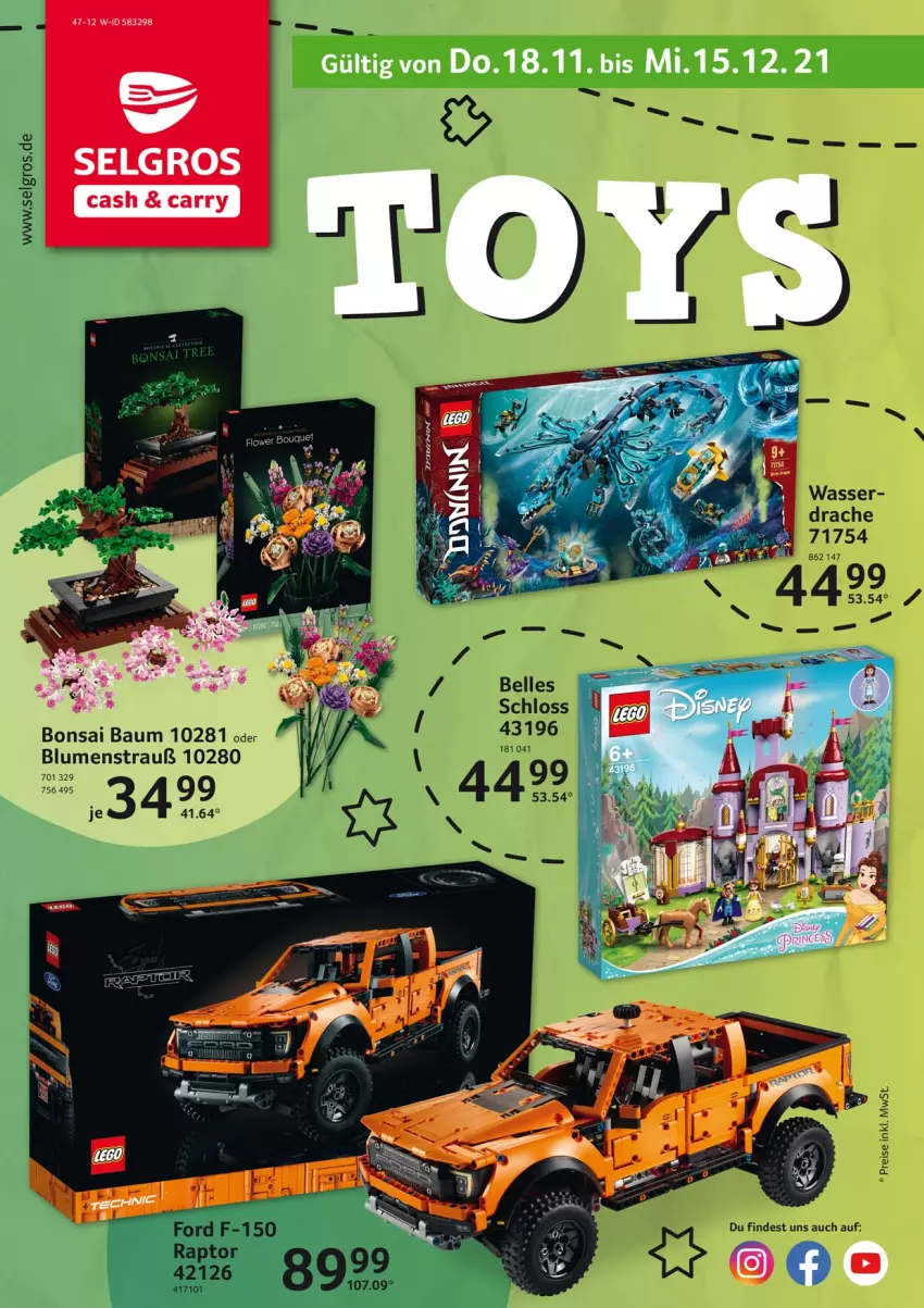 Aktueller Prospekt Selgros - Toys - von 18.11 bis 15.12.2021 - strona 1