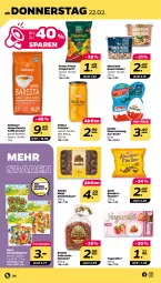 Gazetka promocyjna Netto - Woche 8 - Gazetka - ważna od 24.02 do 24.02.2024 - strona 24 - produkty: bohne, bohnen, caffè crema, chips, chipsfrisch, dallmayr, früchte, funny-frisch, Kinder, Knusperflocken, mandel, mandeln, schoko, snack, Ti, Yo, yogurette