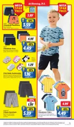 Gazetka promocyjna Lidl - Aktionsprospekt - Gazetka - ważna od 25.05 do 25.05.2024 - strona 19 - produkty: angebot, Bau, baumwolle, coupon, eis, Kinder, Kinder-T-Shirt, lupilu, Persona, reine baumwolle, reis, Ria, shirt, shirts, shorts, sneaker, sneakersocken, socken, sweatshorts, T-Shirt, Ti, wolle, ZTE