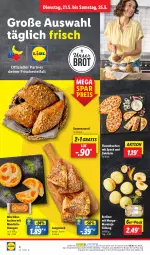 Gazetka promocyjna Lidl - Aktionsprospekt - Gazetka - ważna od 25.05 do 25.05.2024 - strona 8 - produkty: angebot, berliner, brot, coupon, eis, flammkuchen, Käse, käsekuchen, kuchen, lamm, Laugeneck, mango, maracuja, ndk, orange, orangen, reis, Schal, Schale, Speck, Ti, zwiebel, zwiebeln