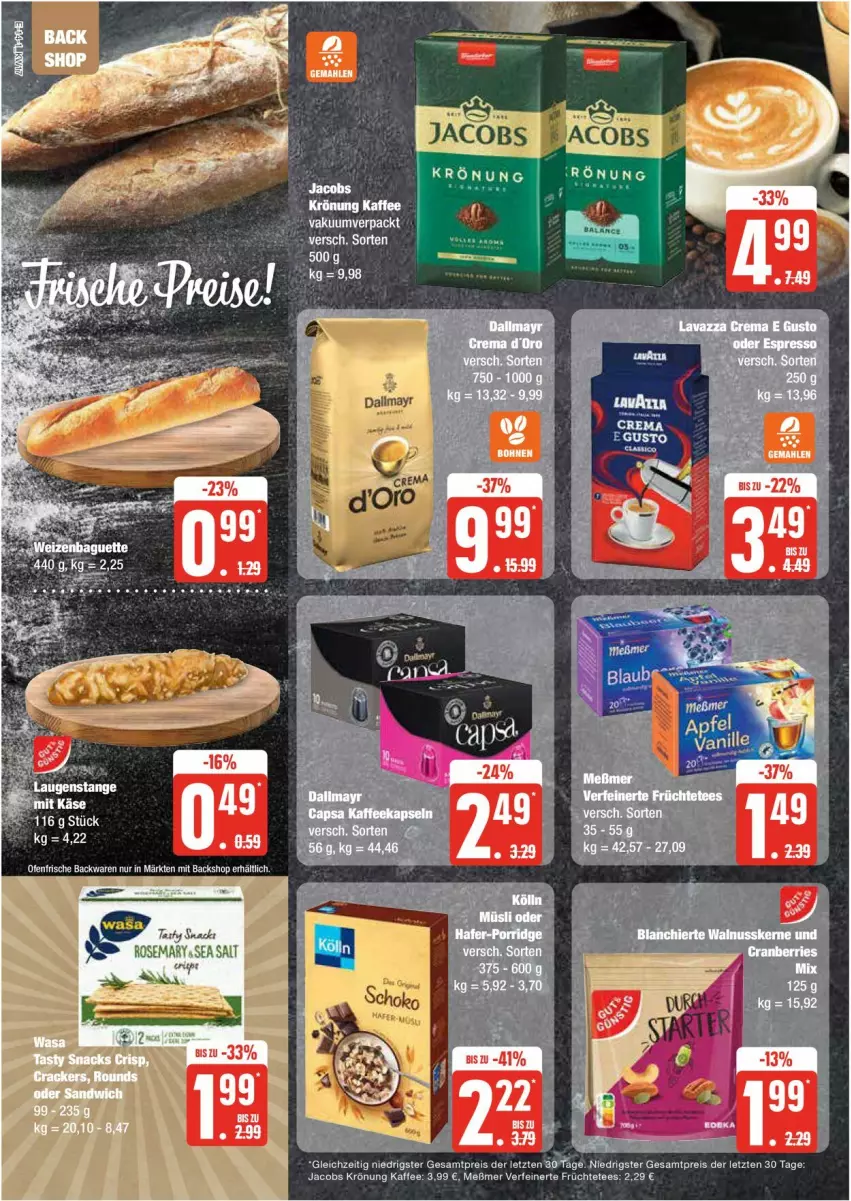 Aktueller Prospekt Edeka - Prospekte - von 22.04 bis 27.04.2024 - strona 14 - produkty: dallmayr, eis, reis, tee, Ti, ZTE