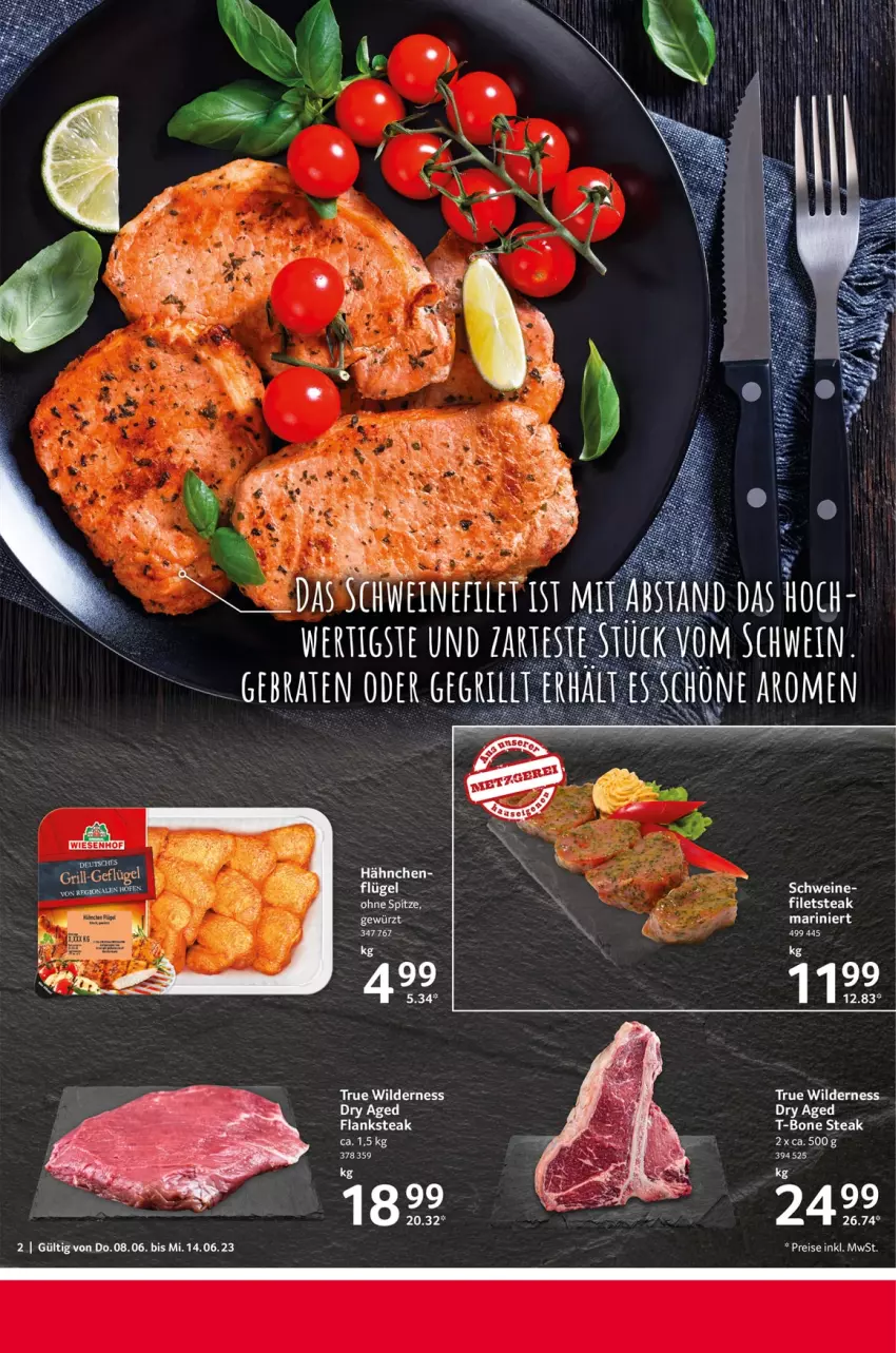 Aktueller Prospekt Selgros - Food - von 08.06 bis 14.06.2023 - strona 2 - produkty: eis, Flanksteak, reis, schwein, schweine, steak, Ti, wein, weine, Wild