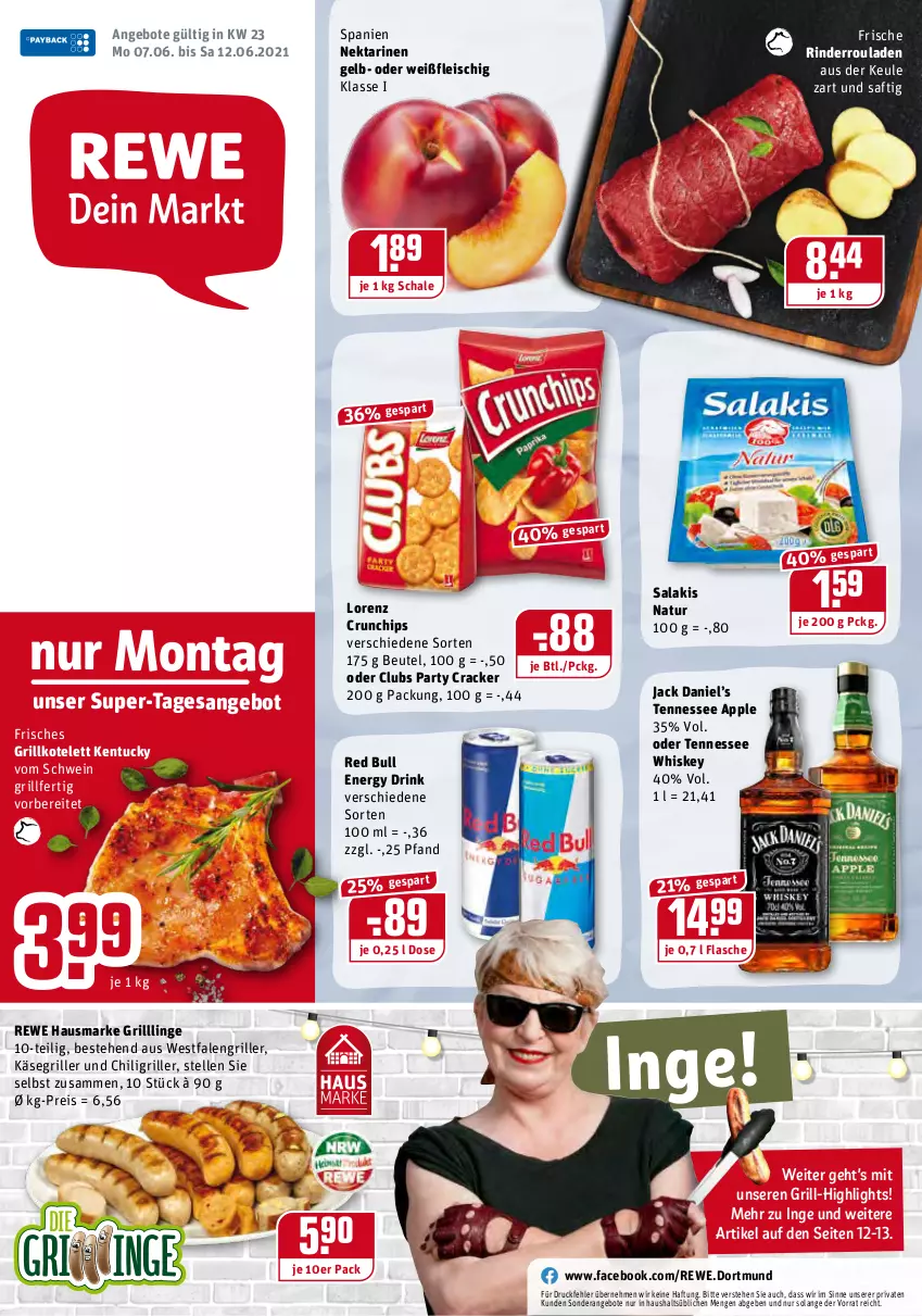 Aktueller Prospekt Rewe - Diese Woche im Angebot! - von 07.06 bis 12.06.2021 - strona 1