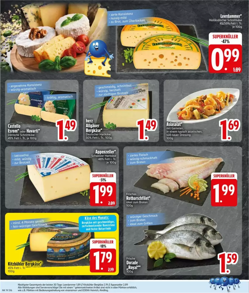 Aktueller Prospekt Edeka - Prospekte - von 05.05 bis 10.05.2025 - strona 18 - produkty: garnelen, hartkäse, holländischer schnittkäse, Käse, LG, schnittkäse, Ti, tisch