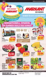 Gazetka promocyjna Markant - Prospekte - Gazetka - ważna od 29.07 do 29.07.2023 - strona 1 - produkty: angebot, angebote, Bau, Becher, culinaria, die ofenfrische, Dr. Oetker, eis, elle, gin, gouda, grevensteiner, joghur, joghurt, Käse, melitta, Ofen, paprika, paprika mix, pils, pilsener, pizza, Rauch, reis, Ria, sahne, Sahnejoghurt, schnittkäse, schwein, schweine, schweinenacken, steiner, Ti, uhr, veltins, wein, weine, zott, ZTE