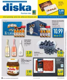 Gazetka promocyjna Diska - Prospekte - Gazetka - ważna od 12.02 do 12.02.2022 - strona 1 - produkty: aktionspreis, alkohol, angebot, angebote, beere, beeren, bier, brillant sekt, eis, erde, ferrero, flasche, heidelbeere, heidelbeeren, lindt, nuss, nutella, reis, Schal, Schale, sekt, söhnlein, söhnlein brillant, Ti