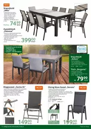Gazetka promocyjna Selgros - Outdoor - Gazetka - ważna od 31.05 do 31.05.2022 - strona 4 - produkty: armlehnen, Brei, eis, hocker, Holz, HP, klappsessel, latte, reis, rückenlehne, sessel, stapelstuhl, stuhl, Ti, tisch, tischplatte