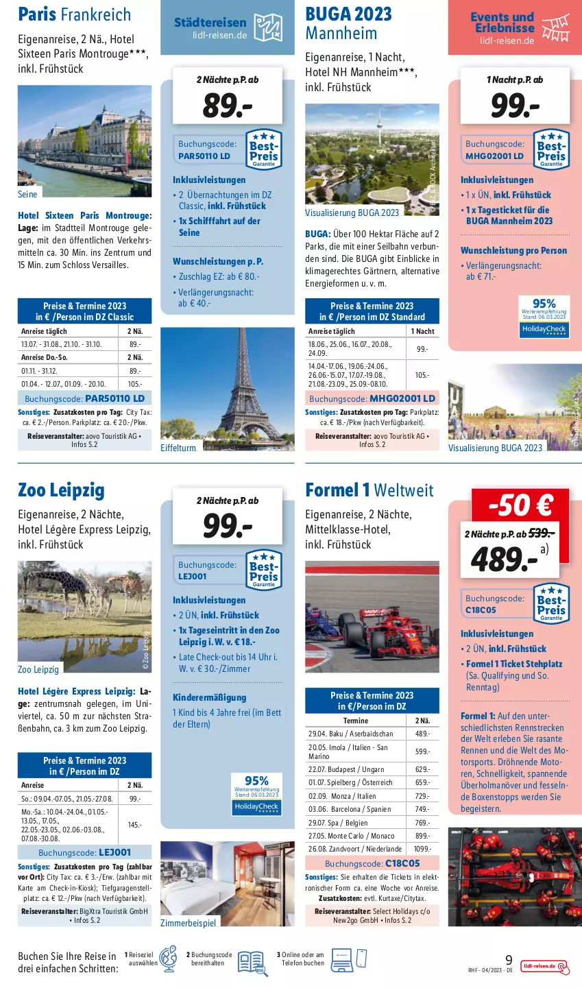 Aktueller Prospekt Lidl - Monatliche Reise-Highlights - von 29.03 bis 30.04.2023 - strona 9 - produkty: arlo, axe, bett, buch, eis, Elektro, erde, gelee, HP, inklusivleistungen, Kinder, kurtaxe, LG, monte, reis, reiseveranstalter, rouge, rum, SANTE, Sport, tee, telefon, Ti, uhr, zimmerbeispiel