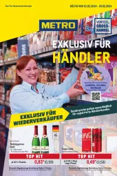Gazetka promocyjna Metro - Trader Exklusiv - Gazetka - ważna od 29.02 do 29.02.2024 - strona 1 - produkty: coca-cola, cola, eis, flasche, frucht, getränk, getränke, Palette, rotkäppchen, sekt, Ti