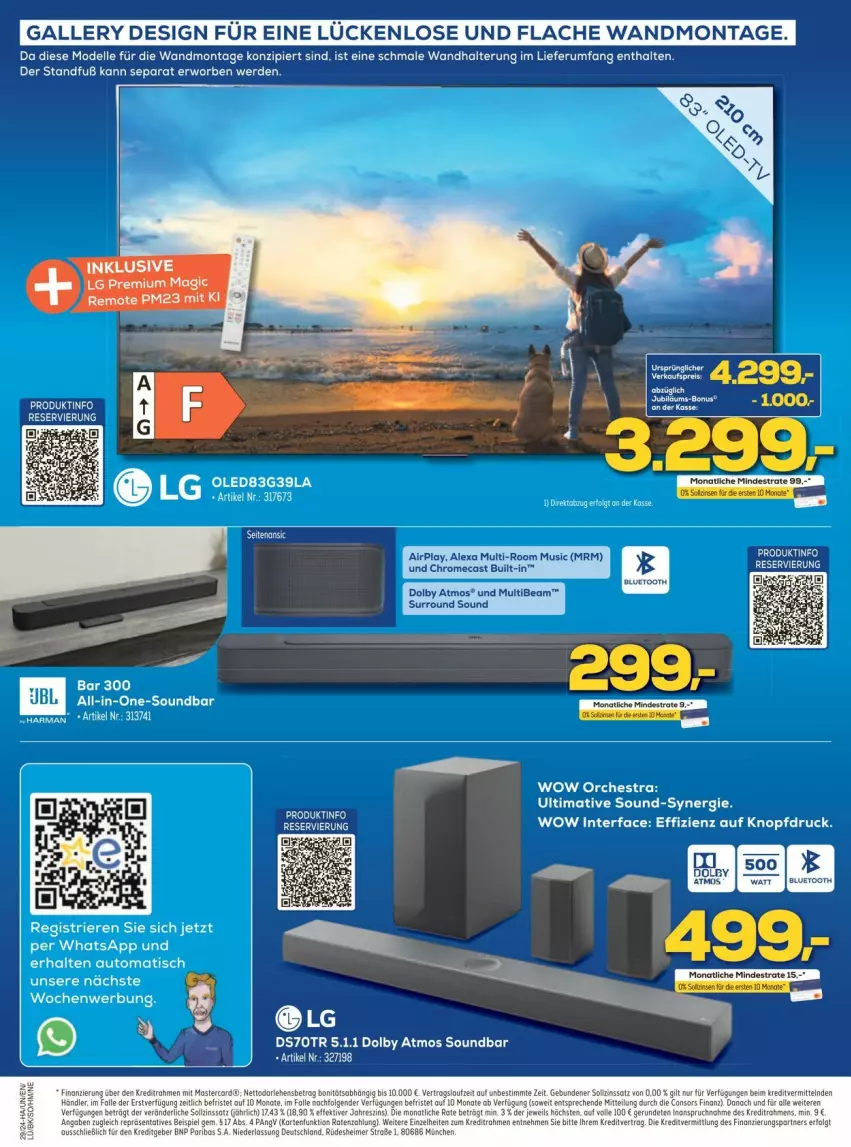 Aktueller Prospekt Euronics - Prospekte - von 15.07 bis 03.08.2024 - strona 4 - produkty: alexa, auto, dell, elle, harman, LG, Mode, rum, soundbar, Ti, tisch, wandhalterung