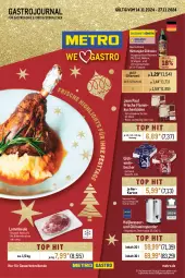 Gazetka promocyjna Metro - GastroJournal - Gazetka - ważna od 27.11 do 27.11.2024 - strona 1 - produkty: auer, Becher, eis, flammkuchen, flasche, Glühwein, kuchen, lamm, lammkeule, Metro, orange, orangen, Rauch, reis, rotwein, Schal, Schale, thermostat, Ti, wasser, wein, zitrone, zitronen