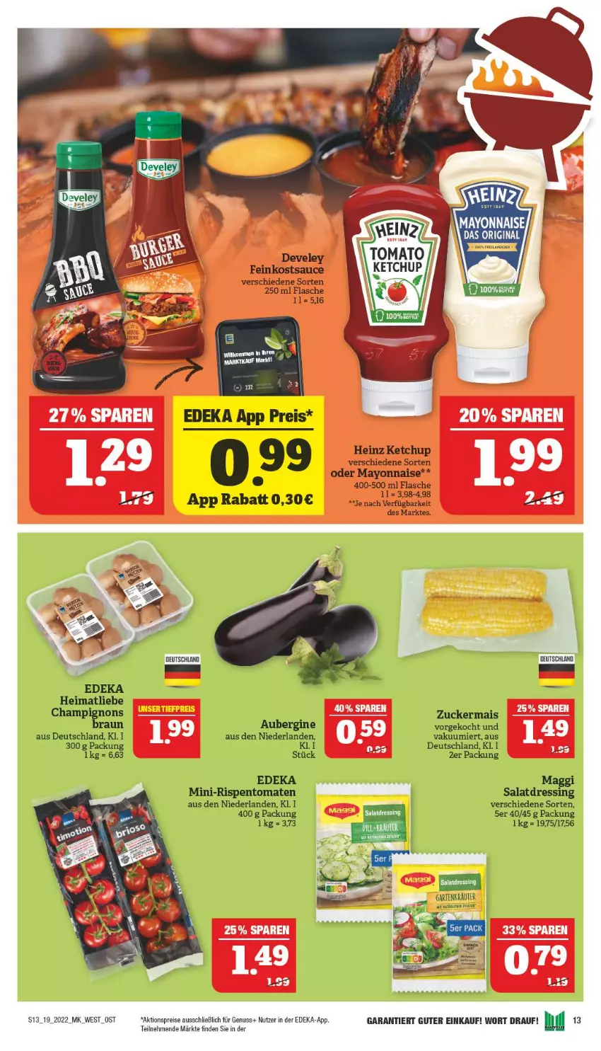 Aktueller Prospekt Marktkauf - Prospekt - von 08.05 bis 14.05.2022 - strona 17 - produkty: deka, develey, eis, feinkost, flasche, heinz, ketchup, mayonnaise, reis, sauce, Yo