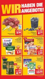 Gazetka promocyjna Marktkauf - Prospekt - Gazetka - ważna od 14.05 do 14.05.2022 - strona 6 - produkty: actimel, activia, ariel, beere, beeren, bohne, bohnen, bohnenkaffee, cola, danone, danone activia, Dr. Oetker, eimer, flammkuchen, gulasch, heidelbeere, heidelbeeren, jacobs, joghur, joghurt, kaffee, kuchen, lamm, pizza, rind, ristorante, ristorante pizza, schwein, schwein und rind, Ti, vollwaschmittel, waschmittel, wein