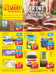 Gazetka promocyjna Netto Marken-Discount - Filial-Angebote - Gazetka - ważna od 14.05 do 14.05.2022 - strona 1 - produkty: angebot, arla, beere, beeren, creme, cremissimo, dallmayr, eis, heidelbeere, heidelbeeren, kaffee, Käse, käsescheiben, langnese, langnese cremissimo, milka, milka schokolade, milram, ndk, nuss, nutella, reis, Schal, Schale, schoko, schokolade, schwein, sim, Ti, wein, ZTE
