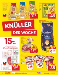 Gazetka promocyjna Netto Marken-Discount - Filial-Angebote - Gazetka - ważna od 14.05 do 14.05.2022 - strona 2 - produkty: bohne, bohnen, brot, Edelsalami, eis, joghur, joghurt, kaffee, kaffeebohnen, kartoffel, kartoffeln, korn, lieken, maggi, maggi fix, mehl, mövenpick, mövenpick kaffee, ndk, pfanni, reis, sac, sahne, salami, speisekartoffeln, Ti, urkorn, wurst, zott