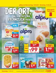 Gazetka promocyjna Netto Marken-Discount - Filial-Angebote - Gazetka - ważna od 14.05 do 14.05.2022 - strona 37 - produkty: ACC, alpro, angebot, bier, Biere, Dr. Oetker, drink, eis, exquisa, fertiggericht, frucht, Käse, käsescheiben, keks, kühlregal, landliebe, natur, nuss, quark, quark genus, quark genuss, regal, sandwich, Ti, ZTE