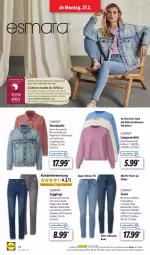 Gazetka promocyjna Lidl - Aktionsprospekt - Gazetka - ważna od 04.03 do 04.03.2023 - strona 16 - produkty: Bau, baumwolle, eis, esmara, gin, hella, Jacke, jeans, Jeansjacke, kleid, Langarmshirt, ndk, Push-up, reine baumwolle, riegel, Schal, Schale, schnitten, shirt, Tasche, taschen, Ti, wolle, ZTE
