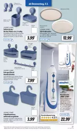 Gazetka promocyjna Lidl - Aktionsprospekt - Gazetka - ważna od 04.03 do 04.03.2023 - strona 29 - produkty: akku, angebot, Bad, Becher, bürste, dell, dusche, Eckregal, eis, elle, handtuch, Handtuchhalter, korb, latte, Leuchte, Mode, regal, reis, Ria, ring, Schal, Schale, Seife, spiegel, Ti, tuc, wasser, wassertank, zahnbürste, ZTE