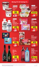 Gazetka promocyjna Lidl - Aktionsprospekt - Gazetka - ważna od 04.03 do 04.03.2023 - strona 7 - produkty: angebot, Ayran, bombay sapphire, chips, choclait chips, choco crossies, crossies, dry gin, eis, elle, frucht, fruchtgummi, fürst von metternich, gin, häagen-dazs, katjes, Kefir, Lakritz, leckermäulchen, Mett, metternich, milch, Müller, nestlé, quark, reis, ritter, ritter sport, sapphire, sekt, Sport, teller, Ti, vita, ZTE