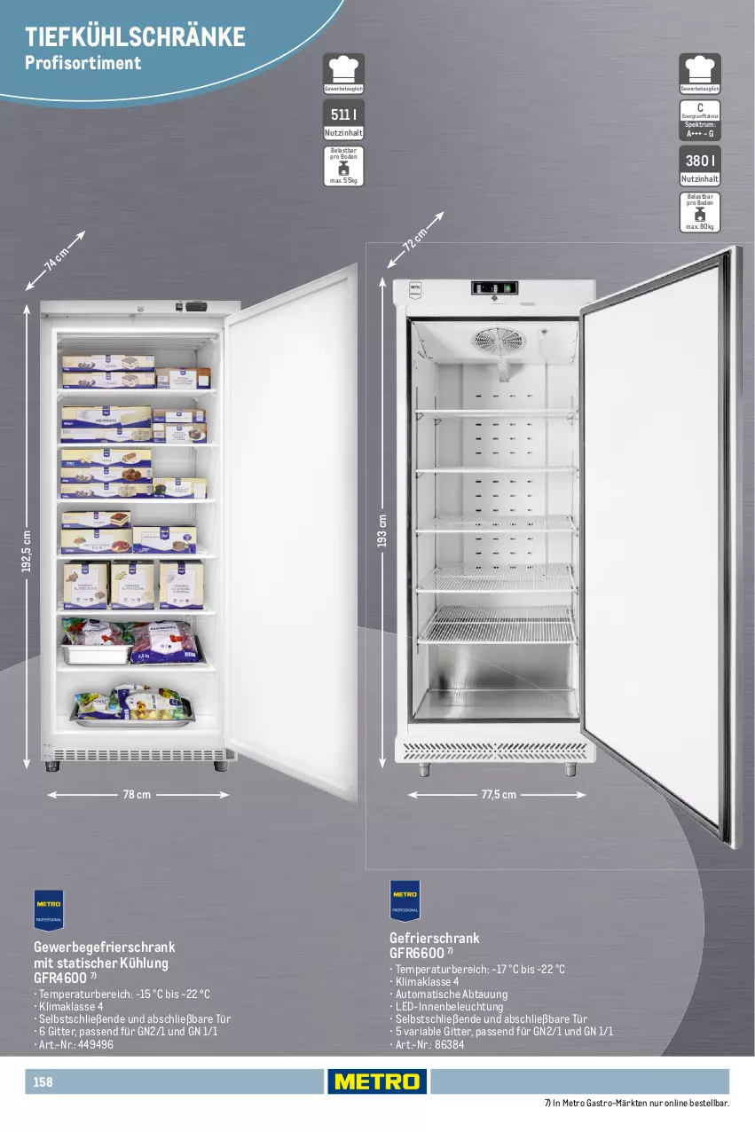 Aktueller Prospekt Metro - Non Food Sortiment - Seite 106 - von 01.10.2025 bis 09.06.2026 - strona 158 - produkty: auto, Behälter, beleuchtung, eis, eiswürfel, eiswürfelbereiter, gefrierschrank, Metro, metro gastro, Ria, rum, Schrank, Spektrum, Ti, tisch, würfel