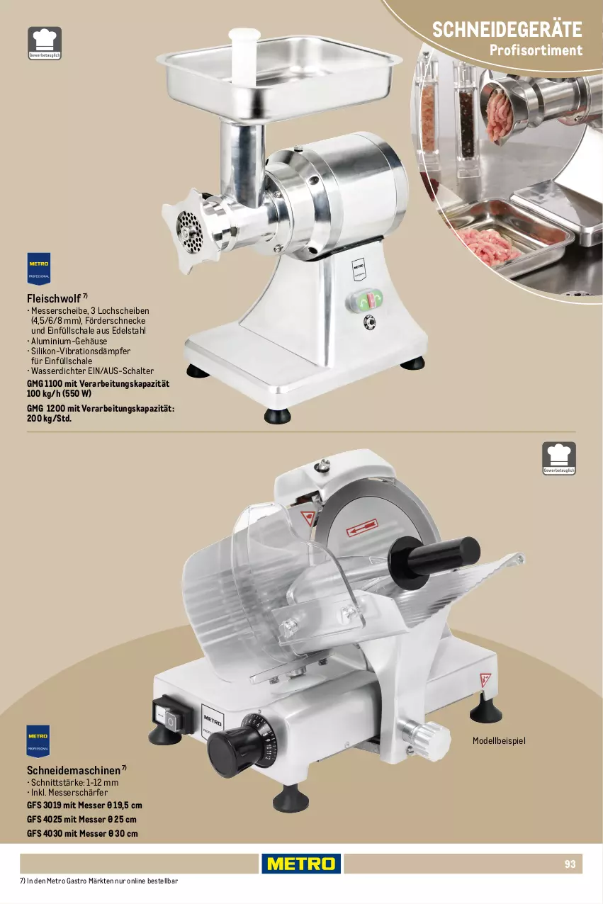 Aktueller Prospekt Metro - Non Food Sortiment - Seite 106 - von 01.10.2025 bis 09.06.2026 - strona 93 - produkty: auto, Brei, curry, currywurst, dell, edelstahl, eis, fleisch, messer, Metro, metro gastro, Mode, Schal, Schale, Ti, wasser, wurst