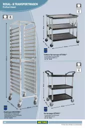 Gazetka promocyjna Metro - Non Food Sortiment - Seite 106 - Gazetka - ważna od 09.06 do 09.06.2026 - strona 138 - produkty: Alwa, Behälter, edelstahl, elle, laufräder, Metro, metro gastro, regal, Servierwagen, Sport, teller, Ti, tisch, Transportwagen
