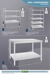 Gazetka promocyjna Metro - Non Food Sortiment - Seite 106 - Gazetka - ważna od 09.06 do 09.06.2026 - strona 139 - produkty: Alwa, Behälter, edelstahl, elle, laufräder, Metro, metro gastro, regal, Servierwagen, Sport, teller, Ti, tisch, Transportwagen