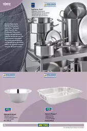 Gazetka promocyjna Metro - Non Food Sortiment - Seite 106 - Gazetka - ważna od 09.06 do 09.06.2026 - strona 78 - produkty: backofen, decke, Deckel, edelstahl, Edelstahl-Fleischtopf, eis, Elektro, erde, fleisch, Fleischtopf, herdarten, Kocher, LG, Metro, metro gastro, Ofen, Palette, pfanne, ring, schüssel, Spezi, spülmaschinen, Ti, tisch, topf, WICK