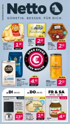 Gazetka promocyjna Netto - Woche 40 - Gazetka - ważna od 08.10 do 08.10.2022 - strona 1 - produkty: beste butter, bohne, bohnen, butter, cremissimo, eis, ferrero, Ferrero Küsschen, fol epi, frau antje, früchte, giotto, kaffee, kaffeebohnen, Lampe, langnese, langnese cremissimo, leuchtmittel, nutella, reis, salz, sim, Ti, tisch, Tischlampe