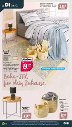 Gazetka promocyjna Netto - Woche 40 - Gazetka - ważna od 08.10 do 08.10.2022 - strona 12 - produkty: auer, Bau, baumwolle, beistelltisch, bett, bettwäsche, eis, korb, Läufer, mais, renforcé-bettwäsche, Ria, teppich, Ti, tisch, waschmaschine, wasser, wolle, ZTE