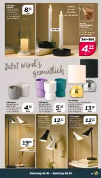 Gazetka promocyjna Netto - Woche 40 - Gazetka - ważna od 08.10 do 08.10.2022 - strona 15 - produkty: batterie, batterien, kerze, lamm, Lampe, laterne, LED-Kerze, Leuchte, leuchtmittel, Schal, stehleuchte, Ti, timer, tisch, Tischlampe
