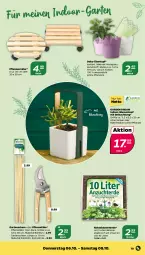 Gazetka promocyjna Netto - Woche 40 - Gazetka - ważna od 08.10 do 08.10.2022 - strona 19 - produkty: bambus, beleuchtung, blume, blumen, blumenerde, edelstahl, erde, Garten, Gartenschere, hochglanz, Holz, kokos, pflanze, pflanzen, Ria, Roller, Schere, Ti, topf, übertopf, wasser