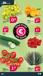 Gazetka promocyjna Netto - Woche 40 - Gazetka - ważna od 08.10 do 08.10.2022 - strona 2 - produkty: beere, beeren, cocktail, gurke, himbeer, himbeere, himbeeren, orange, orangen, rispentomaten, Ti, tomate, tomaten, trauben