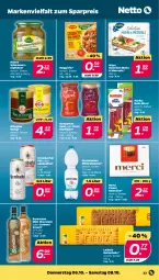 Gazetka promocyjna Netto - Woche 40 - Gazetka - ważna od 08.10 do 08.10.2022 - strona 23 - produkty: alkohol, Alwa, ball, berentzen, bihophar, butter, butterkeks, caramel, cola, eis, gerolsteine, gerolsteiner, haribo, honig, keks, konfitüre, krombache, krombacher, krombacher pils, Kühne, leibniz, maggi, maggi fix, meersalz, merci, mineralwasser, mint, pils, reis, salz, schlemmertöpfchen, Schwartau, steiner, Ti, Töpfchen, wasa, wasser