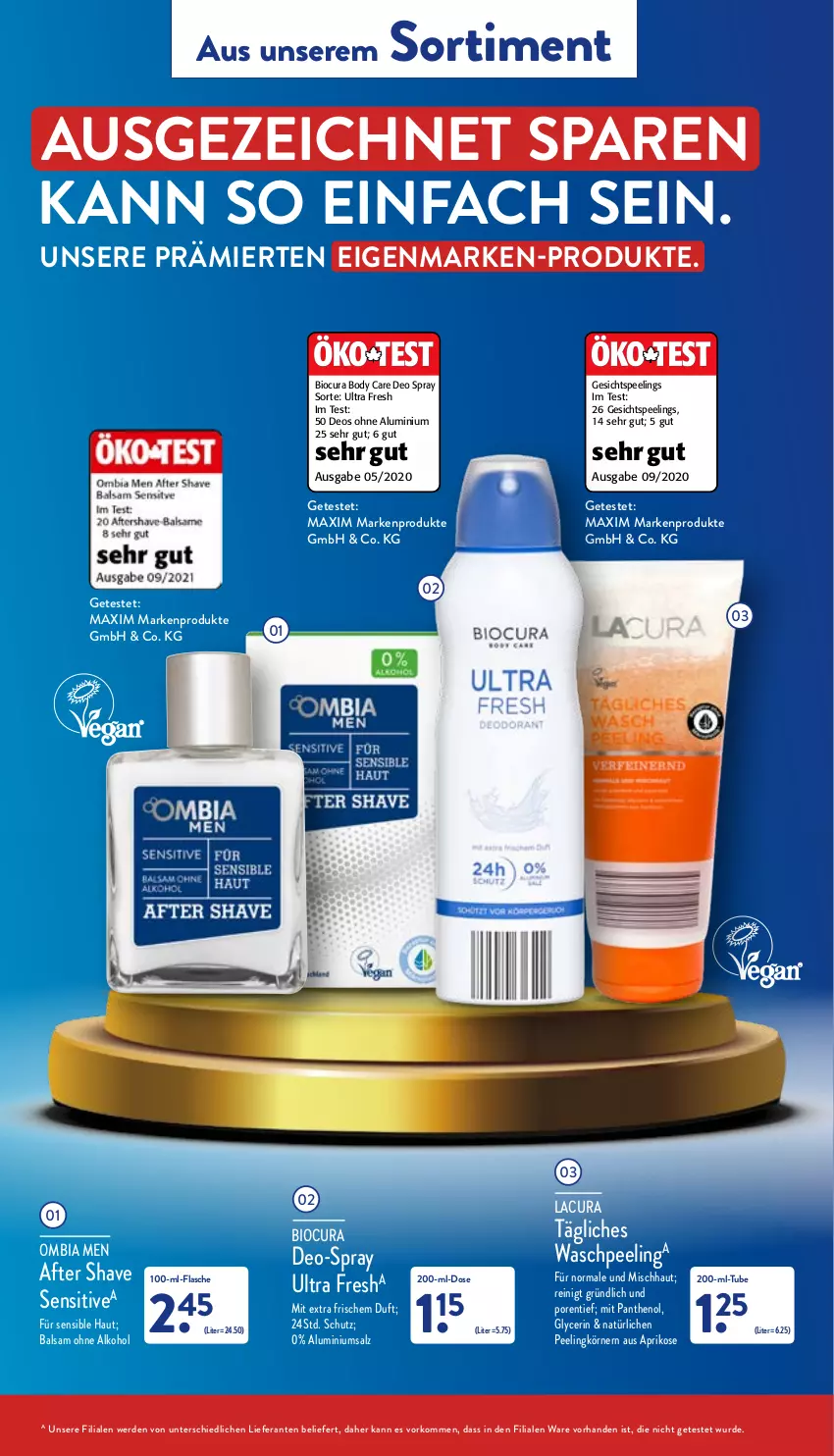 Aktueller Prospekt Aldi Nord - Aldi-Vorschau - von 04.07 bis 09.07.2022 - strona 36 - produkty: after shave, alkohol, aprikose, balsam, bio, body, deo, deo spray, erde, flasche, HP, ohne alkohol, Panthenol, Peeling, salz, spee, Ti