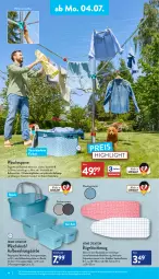 Gazetka promocyjna Aldi Nord - Aldi-Vorschau - Gazetka - ważna od 09.07 do 09.07.2022 - strona 14 - produkty: Bau, baumwolle, bügel, bügeltisch, decke, Deckel, dell, eis, elle, Germ, gin, kleid, kleider, kleiderbügel, korb, leine, Mode, reine baumwolle, reis, Ria, schutzhülle, Ti, Tiere, tisch, wäschekorb, wäschespinne, wolle, ZTE