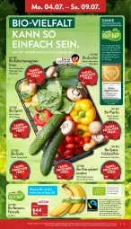 Gazetka promocyjna Aldi Nord - Aldi-Vorschau - Gazetka - ważna od 09.07 do 09.07.2022 - strona 3 - produkty: aldi, auer, banane, bananen, Bau, Bauer, beutel, bio, bio-bananen, Bio-Paprika, bio-zucchini, braun, champignon, champignons, champignons braun, eis, ente, Frühkartoffeln, gurke, kartoffel, kartoffeln, lebensmittel, paprika, Rauch, reis, Schal, Schale, spinat, Ti, tomate, tomaten, trolli, Yo, zucchini