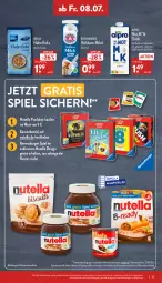 Gazetka promocyjna Aldi Nord - Aldi-Vorschau - Gazetka - ważna od 09.07 do 09.07.2022 - strona 33 - produkty: alpro, bärenmarke, burger, drink, eis, elle, ferrero, gin, hafer, haferfleks, haltbare milch, kölln, milch, natur, nutella, ravensburger, Spiele, teller, Ti, ZTE, zucker