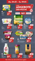 Gazetka promocyjna Aldi Nord - Aldi-Vorschau - Gazetka - ważna od 09.07 do 09.07.2022 - strona 5 - produkty: aldi, angebot, angebote, bavaria blu, Becher, bergader, butter, buttermilch, dallmayr, dallmayr prodomo, dessert, ehrmann, Ehrmann Grand Dessert, flasche, gin, grünländer, halbfettmargarine, Instanttee, joghur, joghurt, joghurt mit der ecke, Käse, käsescheiben, landliebe, lätta, margarine, milch, Müller, prodomo, reine buttermilch, Ria, Spezi, Streichzart, tee, Ti