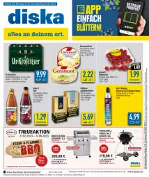 Gazetka promocyjna Diska - Prospekte - Gazetka - ważna od 04.03 do 04.03.2023 - strona 1 - produkty: aktionspreis, angebot, angebote, beere, beeren, dallmayr, dallmayr prodomo, deka, eis, elle, flasche, grill, himbeer, himbeere, himbeeren, kaffee, Käse, Kugel, kugelgrill, LG, nuss, prodomo, reis, rösle, saft, Schal, Schale, Sport, Sprudel, Ti, wasser, ZTE