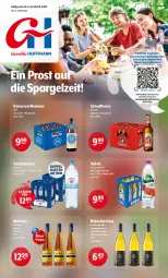 Gazetka promocyjna Getraenke Hoffmann - Prospekte - Gazetka - ważna od 20.04 do 20.04.2024 - strona 1 - produkty: angebot, angebote, burgunder, chardonnay, decke, eimer, eis, gerolsteine, gerolsteiner, grauburgunder, LG, Metaxa, natur, nuss, pils, pilsener, rel, sauvignon, sauvignon blanc, Schultheiss, spargel, steiner, tee, Ti, volvic